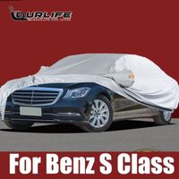 Bâche de protection,Housses de voiture étanches pour Mercedes Benz Classe S,intérieur,extérieur,anti-poussière- For Benz S Class