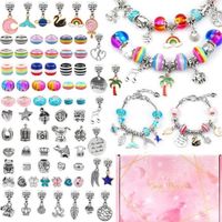 Kit de Fabrication de Bracelets pour Filles, Kits de Bijoux et Perles pour Enfants, Bijoux Enfants Fille Cadeaux de Fille 5-12 Ans