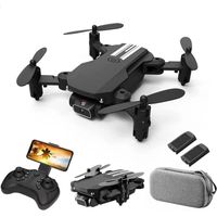 Mini Drone pliable LS-MIN avec caméra 4K HD WiFi - Batterie noire x3