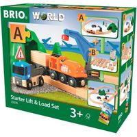 Brio World Circuit Transport de Fret - Coffret complet 19 pièces - Circuit de train en bois - Ravensburger - Mixte dès 3 ans -