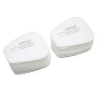 Drfeify 20pcs Filtre Coton Anti-poussière de Remplacement pour Masque Respiratoire 6200 6800 7502