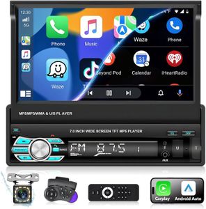 AUTORADIO Apple Carplay Autoradio 1 Din et Android Auto et B