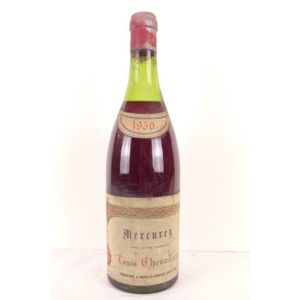 VIN ROUGE mercurey louis chevallier rouge 1950 - bourgogne