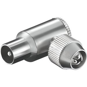 Fiche coaxial coude male - Achat / Vente pas cher