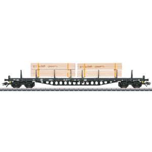 VÉHICULE CIRCUIT Train miniature - MÄRKLIN - Wagon à rader H0 RS de la DB AG - Blanc et noir - Intérieur
