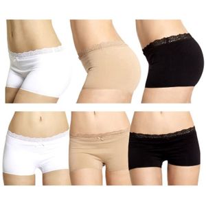 shorty femme microfibre sans couture