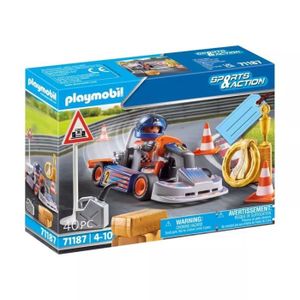 UNIVERS MINIATURE Playmobil - 71187 - Pilote de kart - Sports and Ac