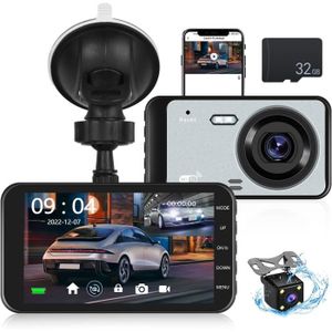 BOITE NOIRE VIDÉO Wifi Dashcam Voiture Avant+Arrière Avec Écran 4.0'