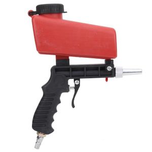 SABLEUSE Sableuse Kit de pistolet de sablage pneumatique, petit outil de sablage à main 90PSI avec réservoir bricolage pistolet