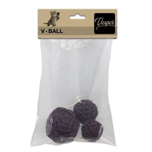 BALLE - FRISBEE VESPER Balles V-Ball p.mble - Rotin mar - 5/6/8cm