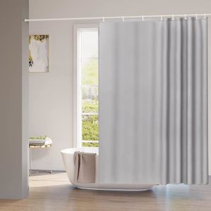 Rideau de douche furlinic en tissu polyester avec ourlet lesté rideaux -  SENEGAL ELECTROMENAGER