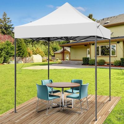 Iiaky Tente De Réception Pliable Avec Parois Blanc 3x3 M,Tente De Réception, Protection UV,Imperméable