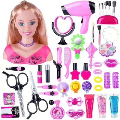 Tête à Coiffer Enfant - 35 Pièces Jeu De Maquillage Et Coiffure Pour Filles 3-8 Ans, Cadeau Anniversaire Noël - 3