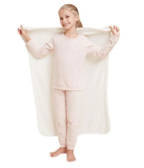 Pyjama Fille United Colors Of Benetton - Jersey Coton Viscose Doux - Haut Manches Longues Et Pantalon 7/8 - Confortable
