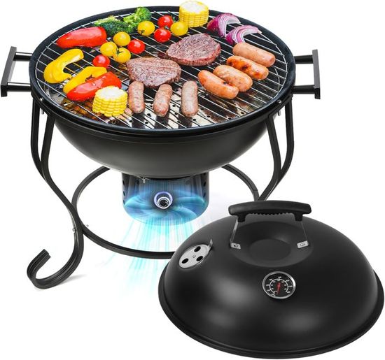 Barbecue à charbon portable pliable.[Z2477] - Jardin