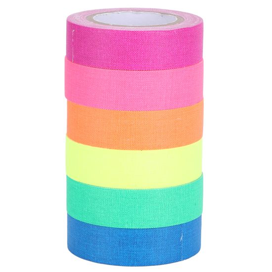 Lot De 6 Rubans Antidérapants TIESOME – Prédécoupés 111 X 2,5 Cm, 3 Couleurs, Pour Tennis, Pickleball, Badminton