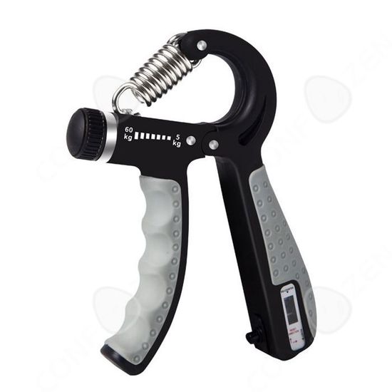Hand Grip Musculation 5-60 Kg – 2 Modes, Compteur Intégré, Poignée Antidérapante, ABS