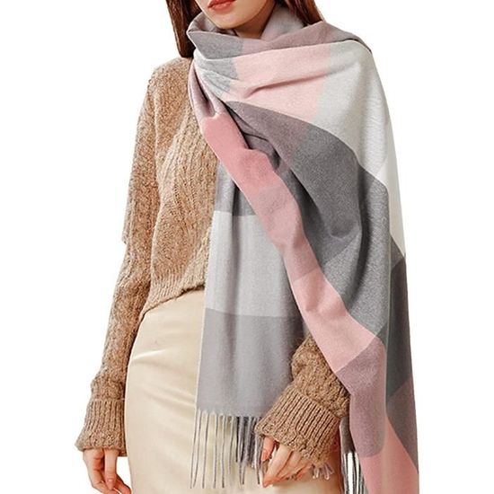 Écharpe Châle Cachemire Pashmina – Multicolore – Femme – Neuve
