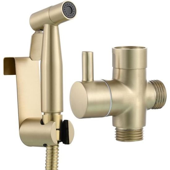 Support Douchette WC En Acier Inoxydable CIENCIA ST19A - Porte Bidet Robuste Et Antirouille - Installation Facile
