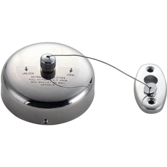 Corde à Linge Murale, Corde à Linge Rétractable, Ligne De Séchage Des Vêtements, Corde à Linge Extensible En Acier Inoxydable (B) (E