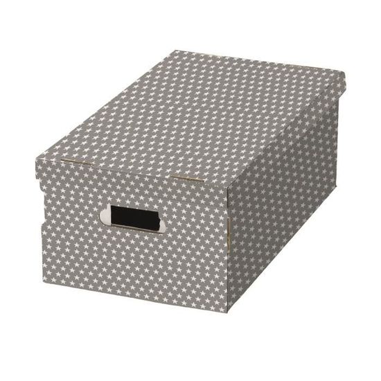 Boite De Rangement Motif Etoile En Carton Ondule 52x29x20cm Lot