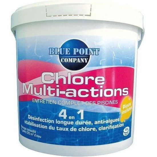 Chlore choc granulés, pot de 1 kg Edg By Aqualux