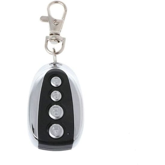 Télécommande Universelle 433 MHz - Duplicateur 4 Boutons Pour Porte De Garage, Voiture, Alarme