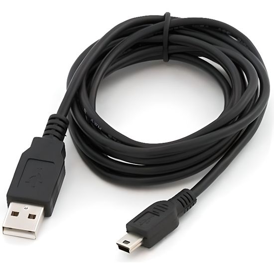 Câble de données USB pour Dash Cam Caméra de voiture caméra embarquée DASHCAM Avec Mini USB B 5 broches mâle