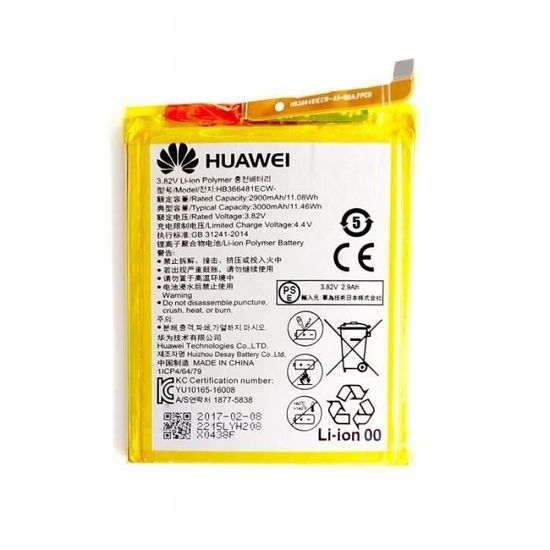 Batterie origine Huawei hb366481ecw pour P9, P8 Lite, Honor 8, 5 C, 7 Lite