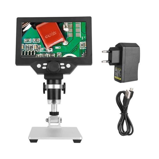 Microscope numérique 1200X HD LCD avec 8 lumières LED intégrées - CIKONIELF