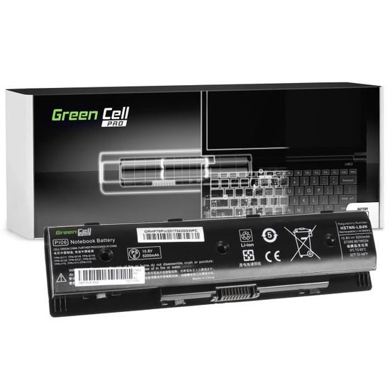 Green Cell® PRO Série PI06 PI06XL PI09 HSTNN-UB4N HSTNN-YB4N 710416-001 710417-001 Batterie pour HP Pavilion 15 15-E 17 HP Envy 15