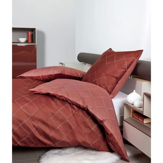 Parure De Lit En Satin Microfibre, 240 X 220 Cm