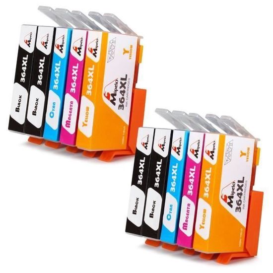 Lot 3 Cartouches D'encre HP 364 Originales – Cyan, Jaune, Magenta – Neuves
