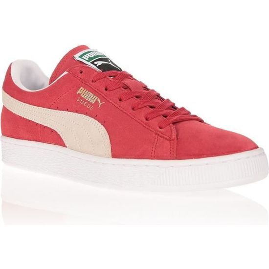 Basket Puma Femme Suede classic Vogue Rouge cuir - Authentique Chaussure Puma  Femme Rouge - Cdiscount Chaussures