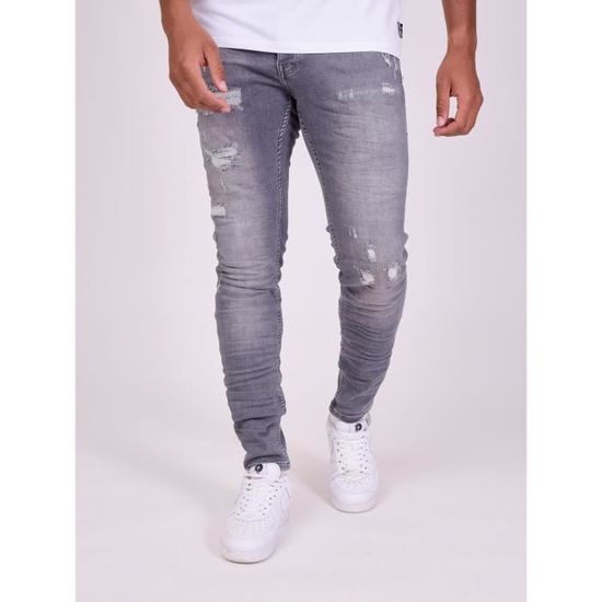 Jeans effet usé homme store