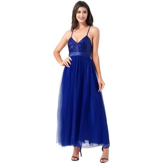 IEFIEL Fleur Dentelle Fille Robe Communion Cérémonie Concours Mariage