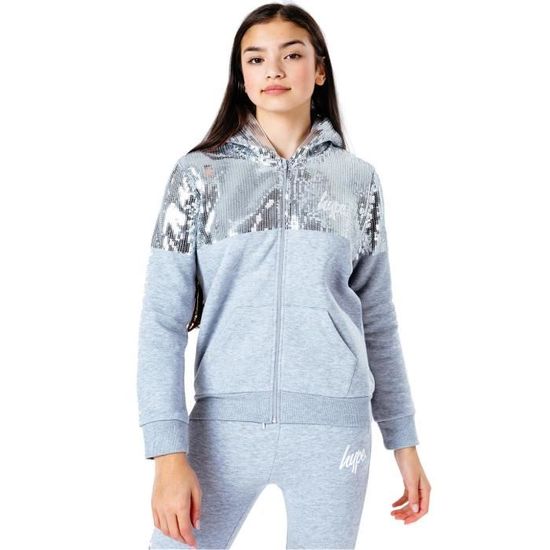 Sweat à Capuche Rose Zippé Kid's London Officiel - Taille S Teen Vintage En Coton