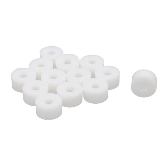 SOURCING MAP Colonne ronde en plastique blanc rondelle entretoise ...