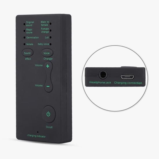 Changeur De Voix Portable Avec 8 Effets - Carte Son Plug & Play Pour Streaming, Jeux, Farces - Réduction De Bruit