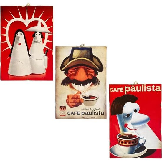 Tableau Vintage Publicité Eau Saint-Pèlerin - Impression Bois 25x18 Cm KUSTOM ART