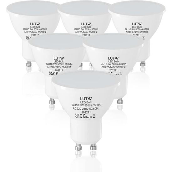 Ampoule Led Gu10 Blanc Froid 6500K, Ampoules Spot Led Mr16 5W — free download