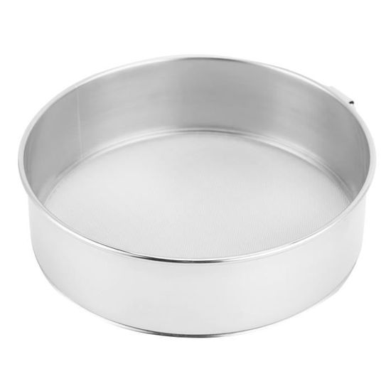 Tamis à Farine Inox 40 Cm - Passoire Fine Pour Farine, Sucre, Pâtisserie, Facile à Nettoyer