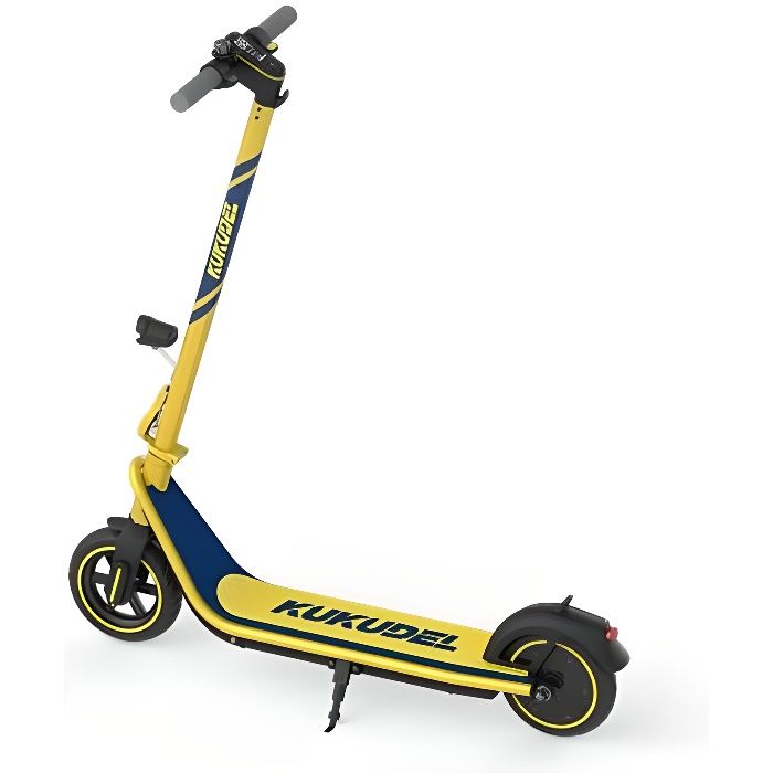 Scooter électrique 380W 8,5- Trottinette Electrique 36V 7.5Ah Vitesse maximale 25 km/h Charge à 220lb /100kg Jaune Cadeau de Noël