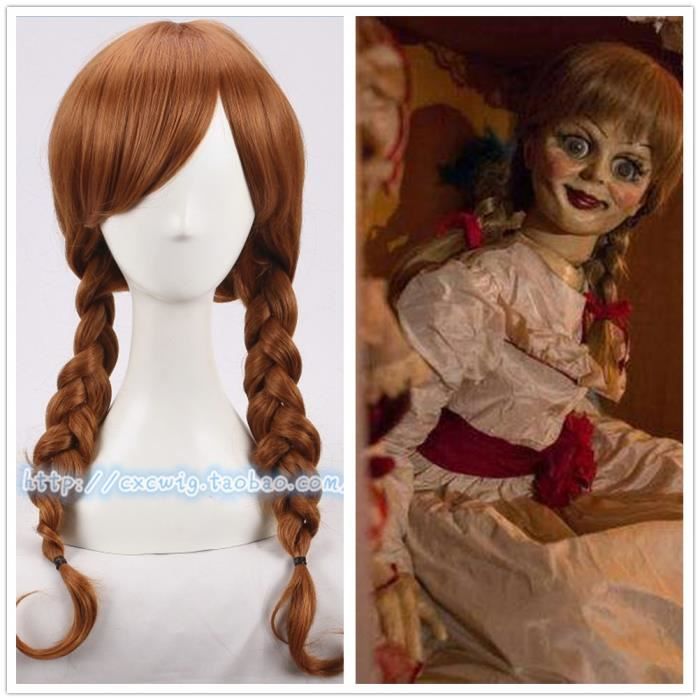 Annabelle Perruque Halloween Cosplay Accessoires