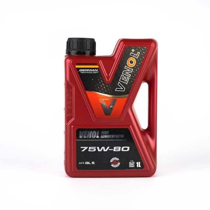 Huile VENOL 75W80 GEAR GL-5 Boites et Ponts 1L Made in Germany