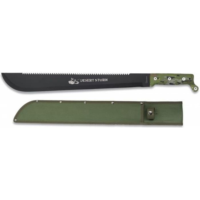 Machete Rod Cutter Martinez Albainox Albainox Albainox -spc-. Desert Storm Ops, avec mango ABS et lame en acier inoxydable de 41,5