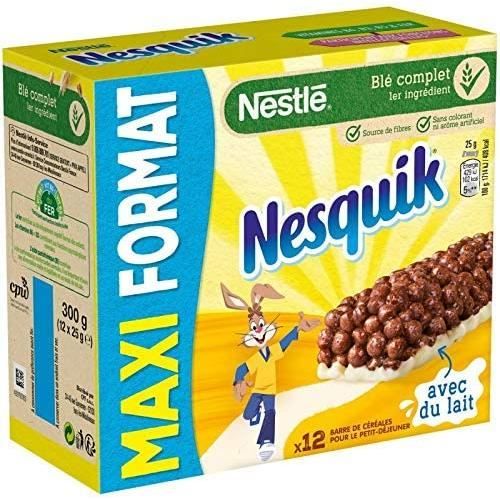 NESQUIK Barres Céréales Et Lait Grand Format 300G Lot De 3 177