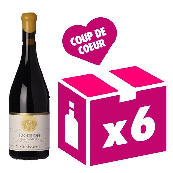 St Joseph Le Clos vin rouge 6x75cl Chapoutier