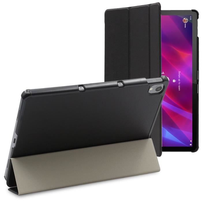 ebestStar ® pour Lenovo Tab P11, P11 Plus - Housse PU SmartCase Auto veille, Noir