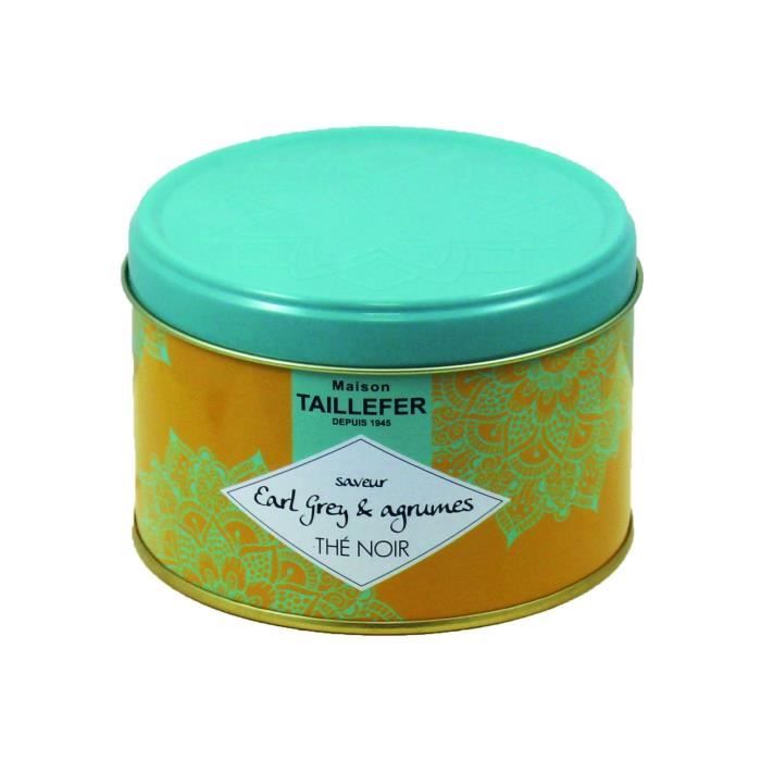 MAISON TAILLEFER Thé noir et agrumes Earl Grey - Boîte de 80 g
